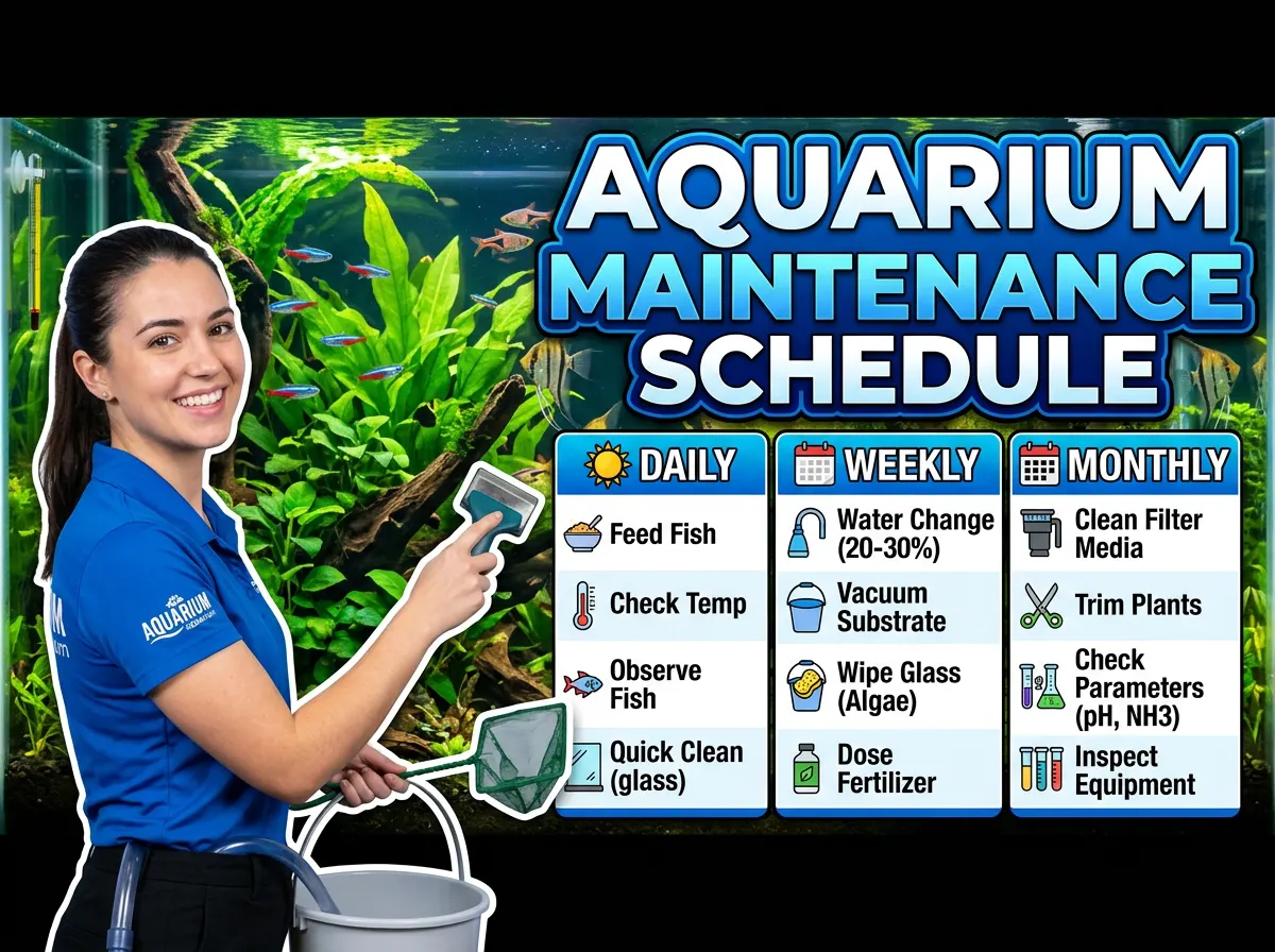 Aquarium Maintenance Schedule: What to Do Daily, Weekly & Monthly