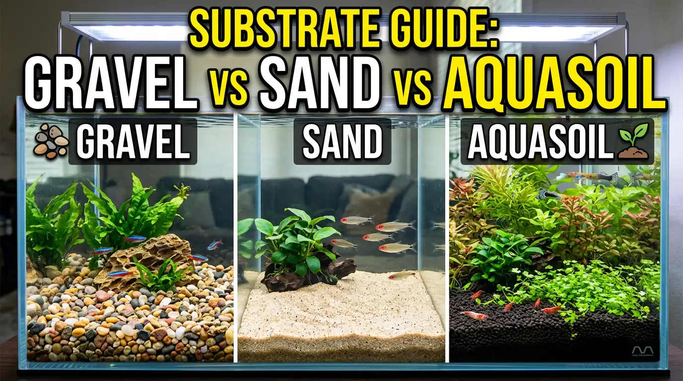 Aquarium Substrate: Gravel, Sand & Aquasoil Compared