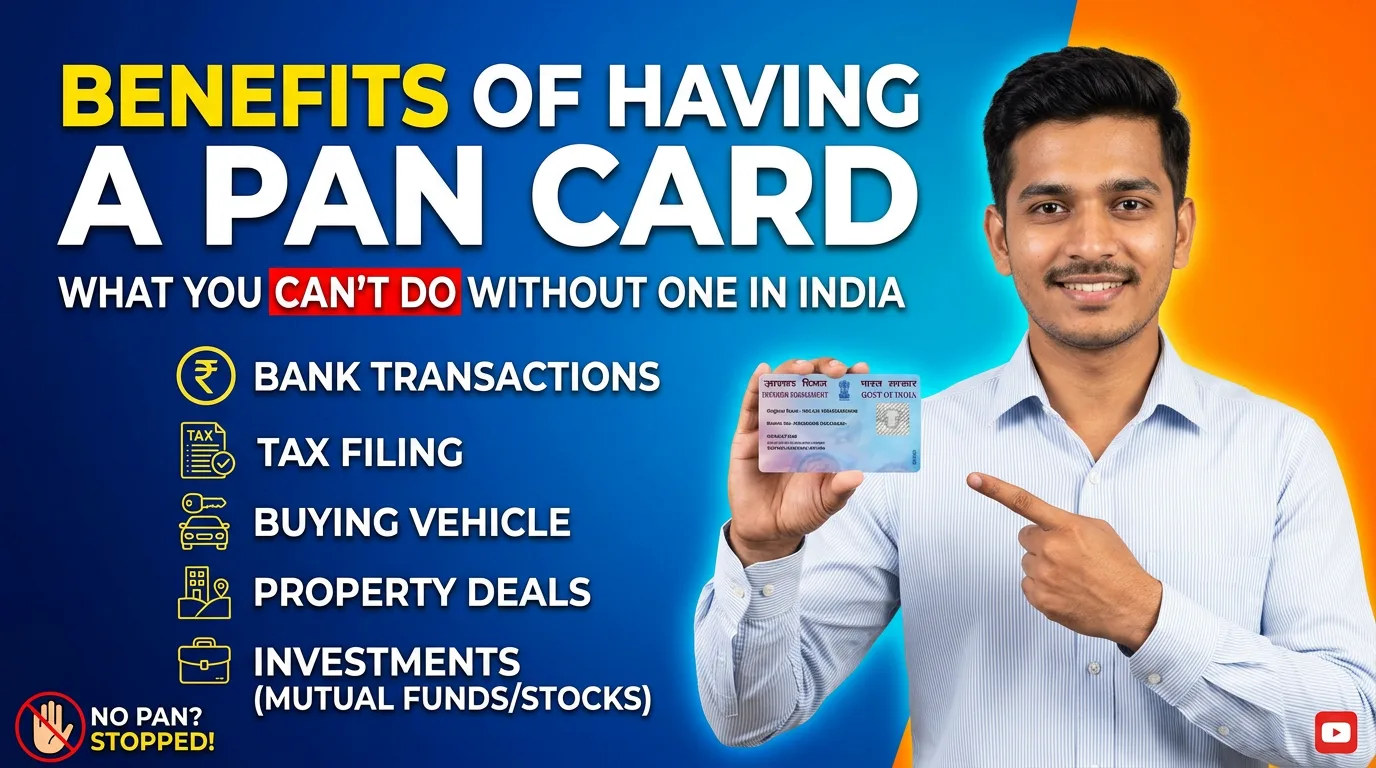 Featured illustration for the article "Benefits of Having a PAN Card: What You Can't Do Without One in India"