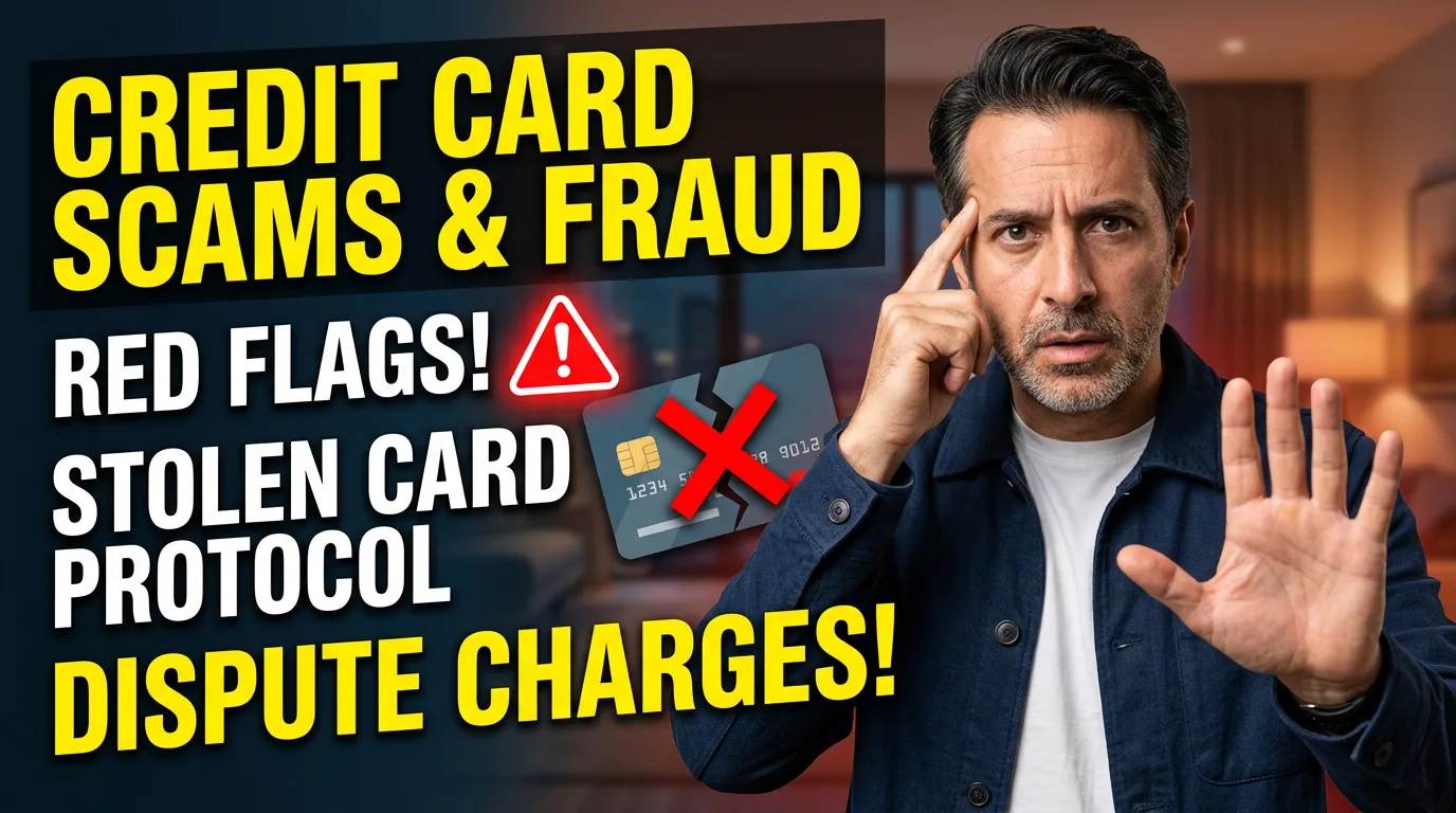 Credit Card Scams and Fraud: Red Flags, Stolen Card Protocol, and How to Dispute Charges