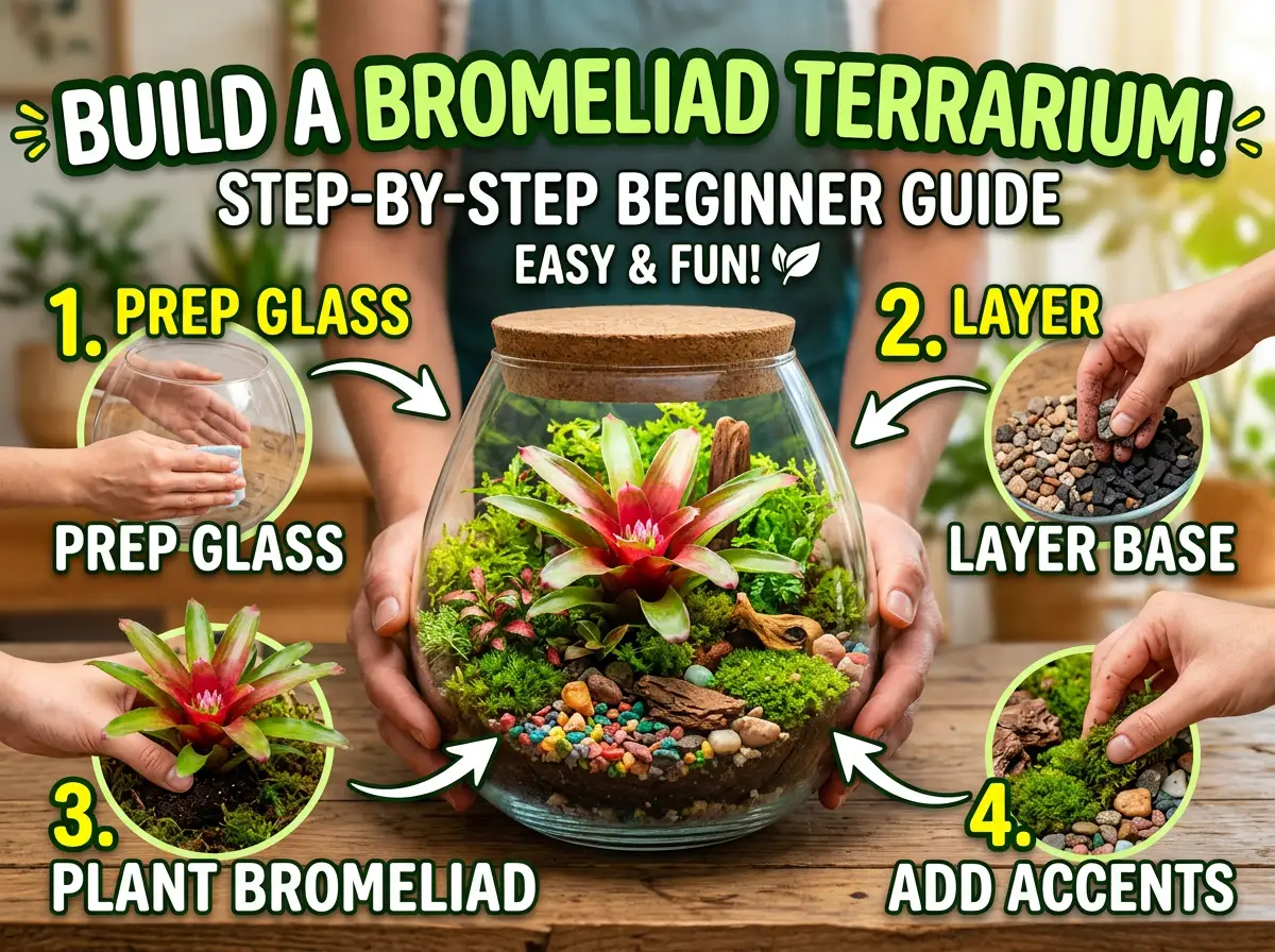 How to Build a Bromeliad Terrarium: Step-by-Step Beginner Guide