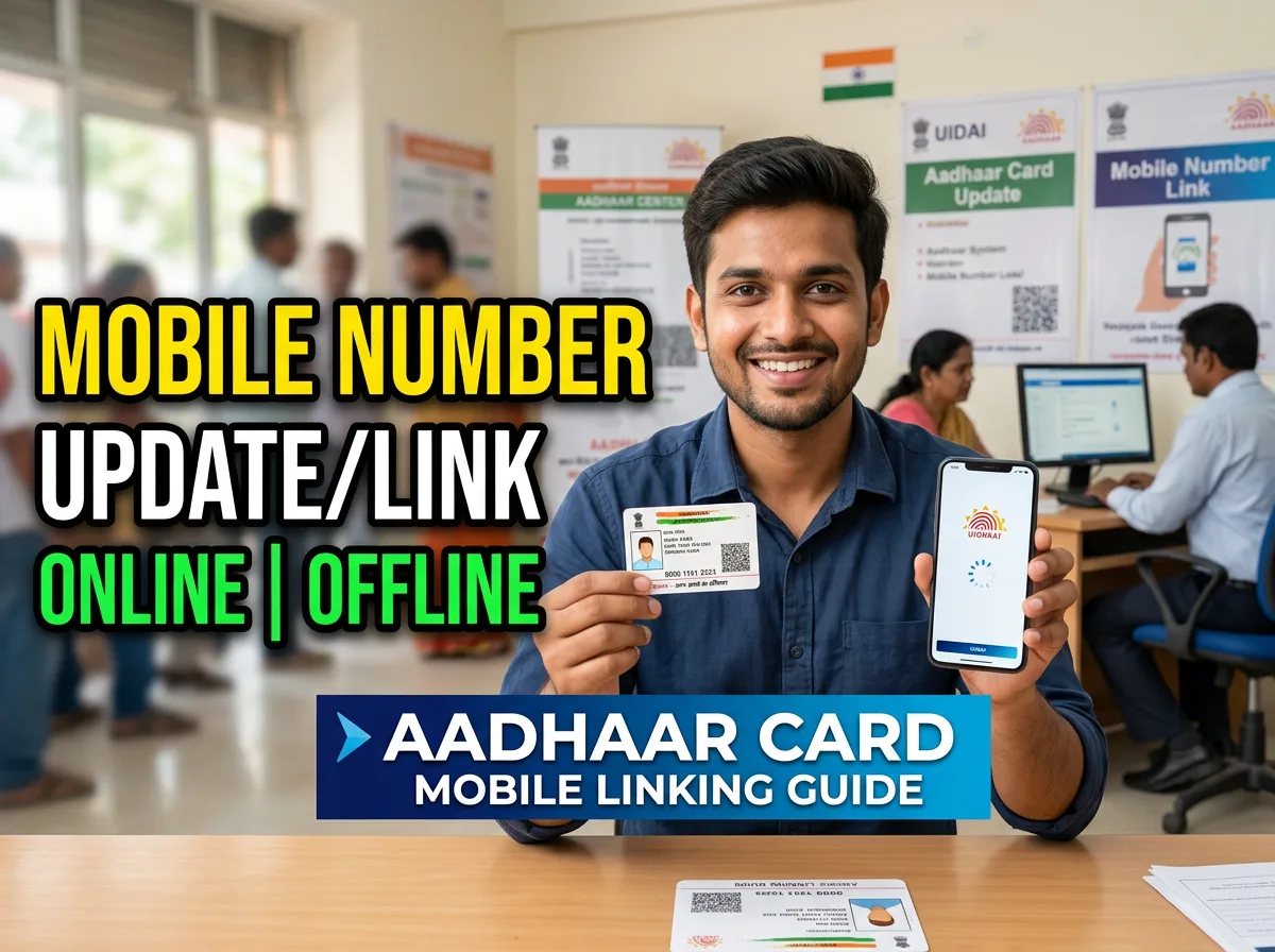 How to Update or Link Your Mobile Number on Aadhaar Card.