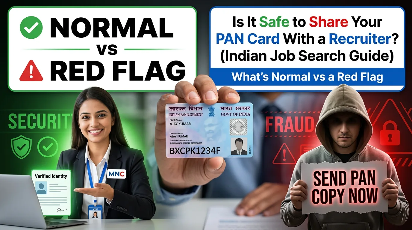 Is It Safe to Share Your PAN Card With a Recruiter? What’s Normal vs a Red Flag