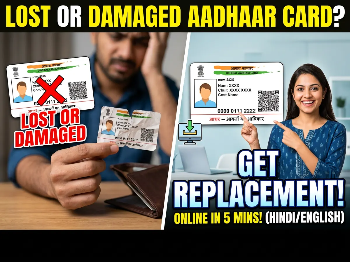 Lost or Damaged Aadhaar Card? How to Get a Replacement
