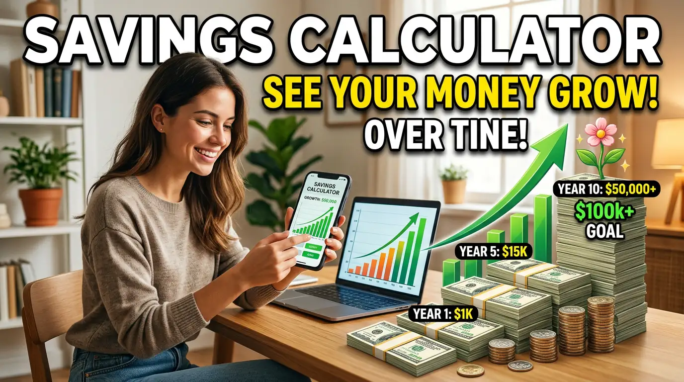 Savings Calculator: See How Your Money Grows Over Time
