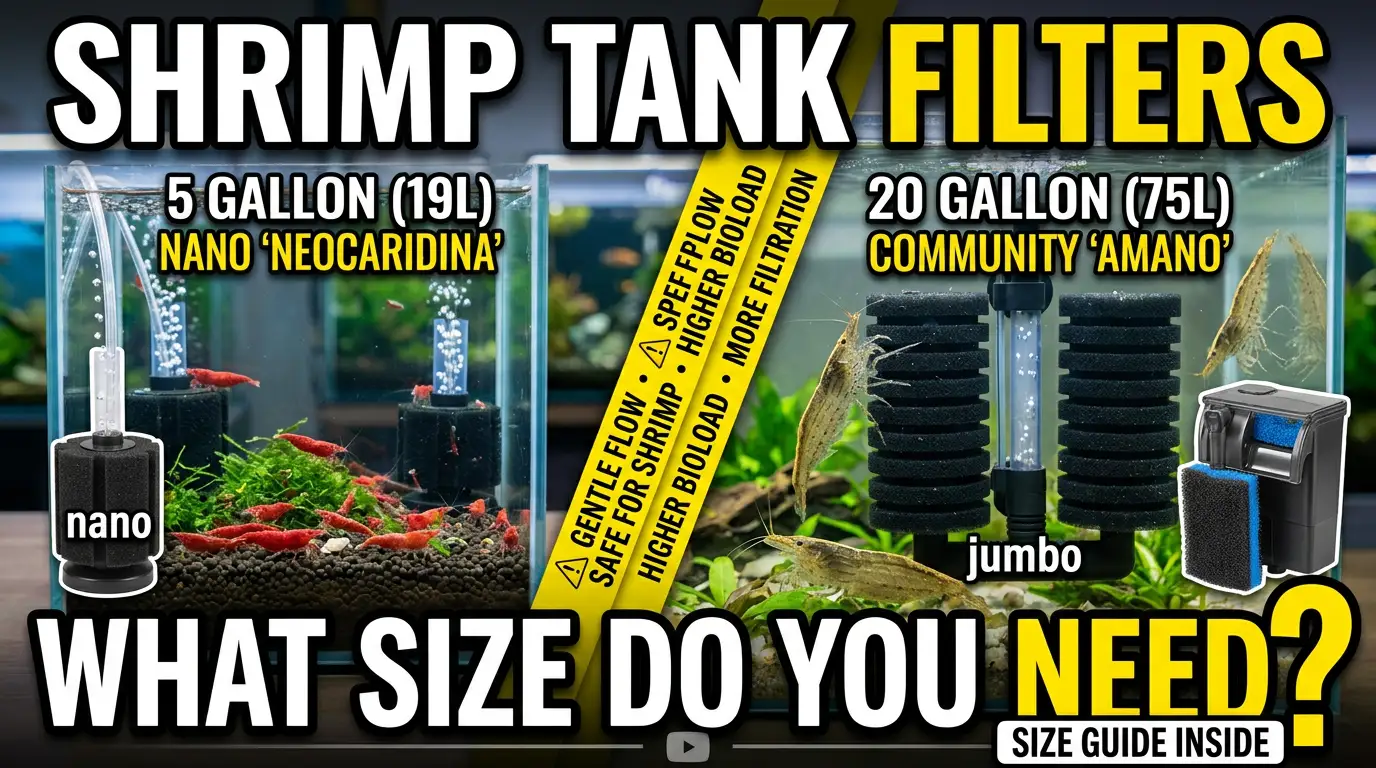 Shrimp Tank Filters: What Size Do You Need?