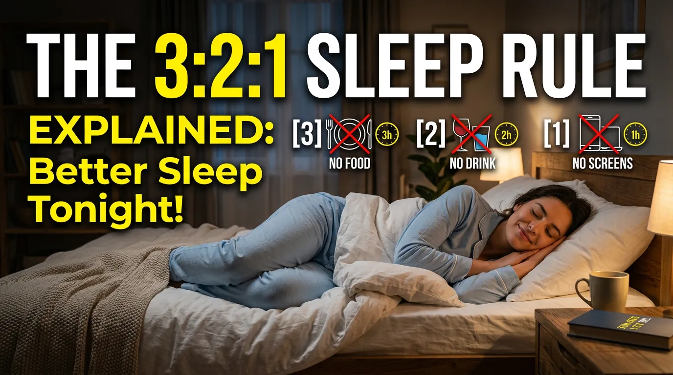 The 3:2:1 Sleep Rule Explained: A Complete Sleep Hygiene Guide