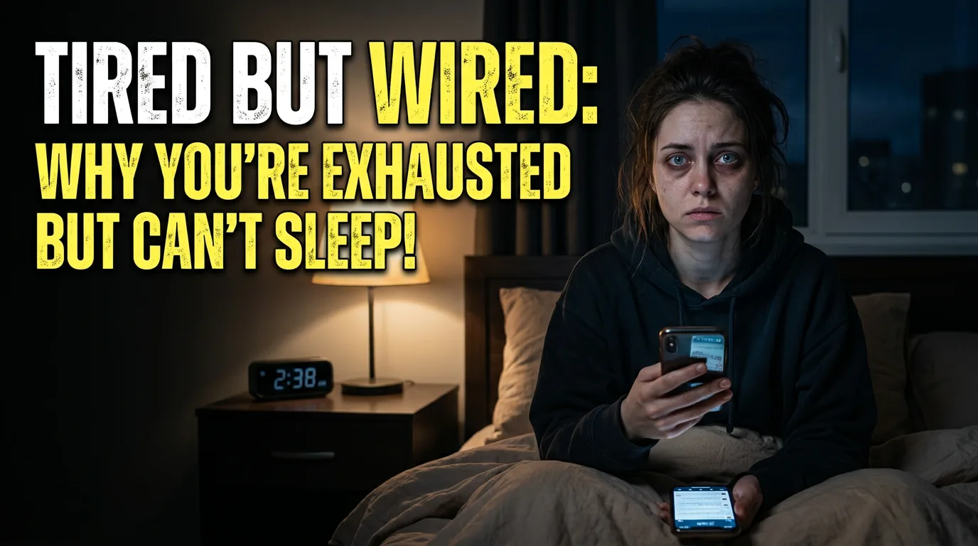Tired but Wired: Why You’re Exhausted but Can’t Fall Asleep at Night