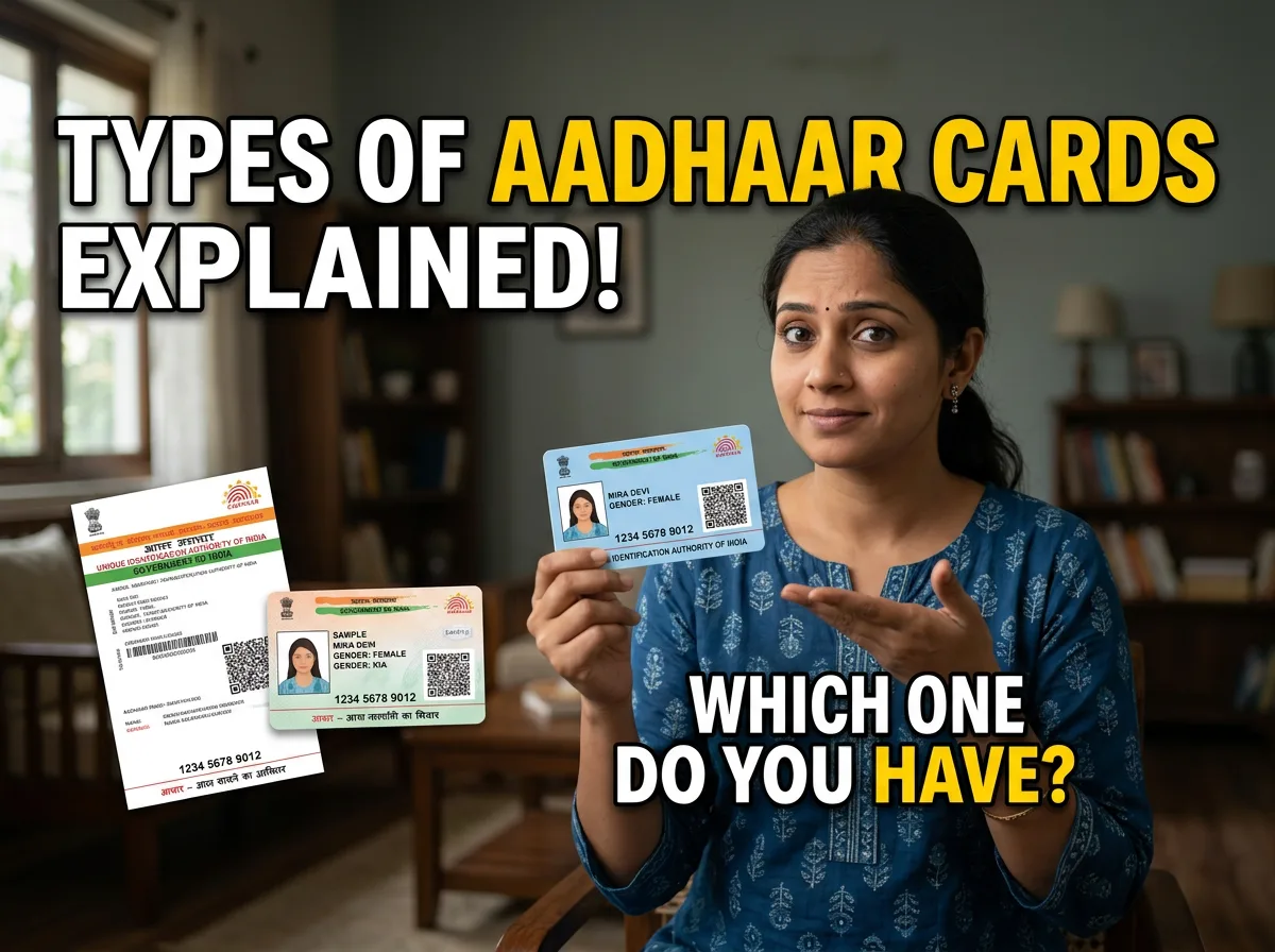 Types of Aadhaar Cards Explained: Which One Do You Actually Have?
