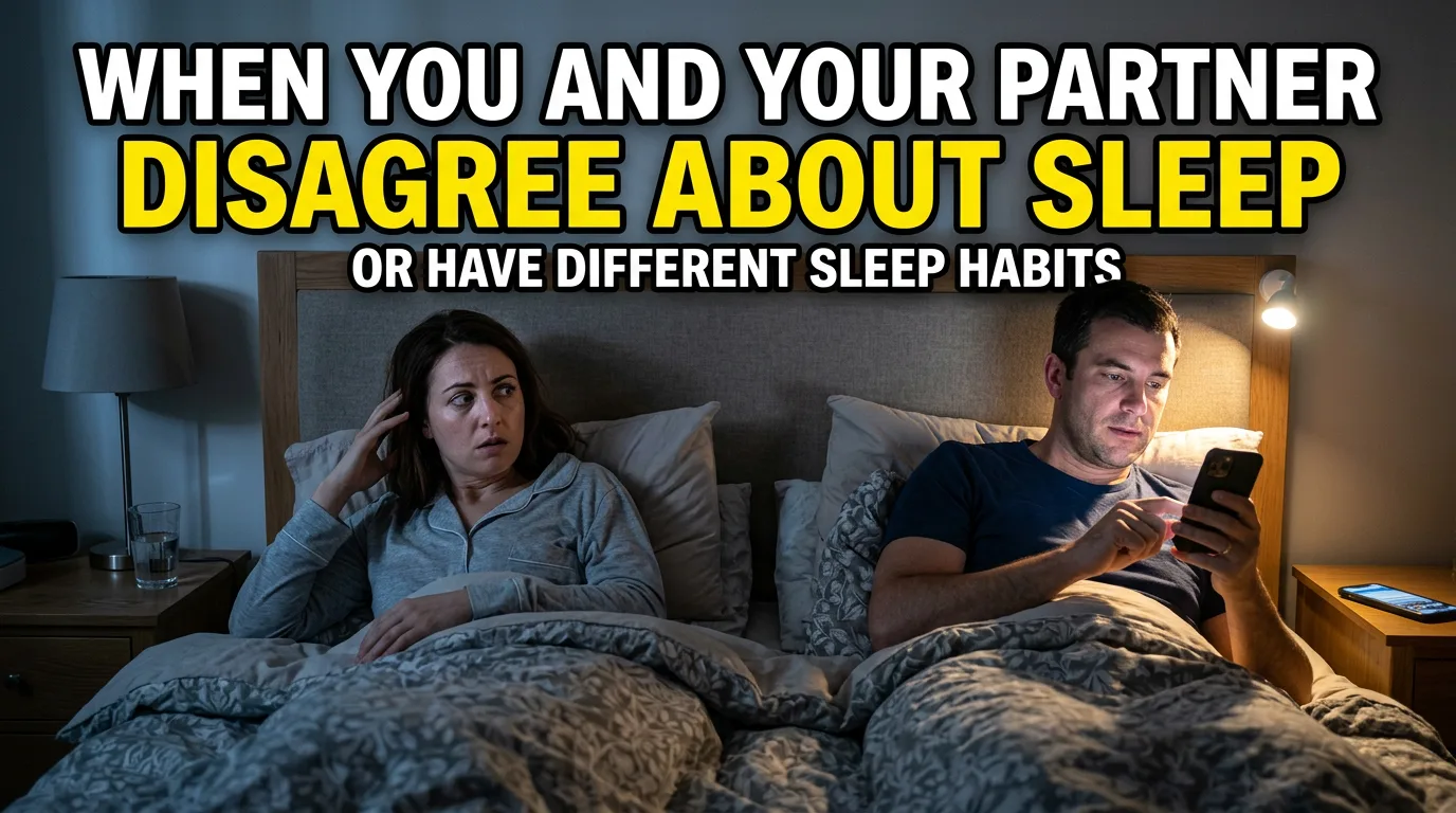 When You and Your Partner Disagree About Sleep (or Have Different Sleep Habits)