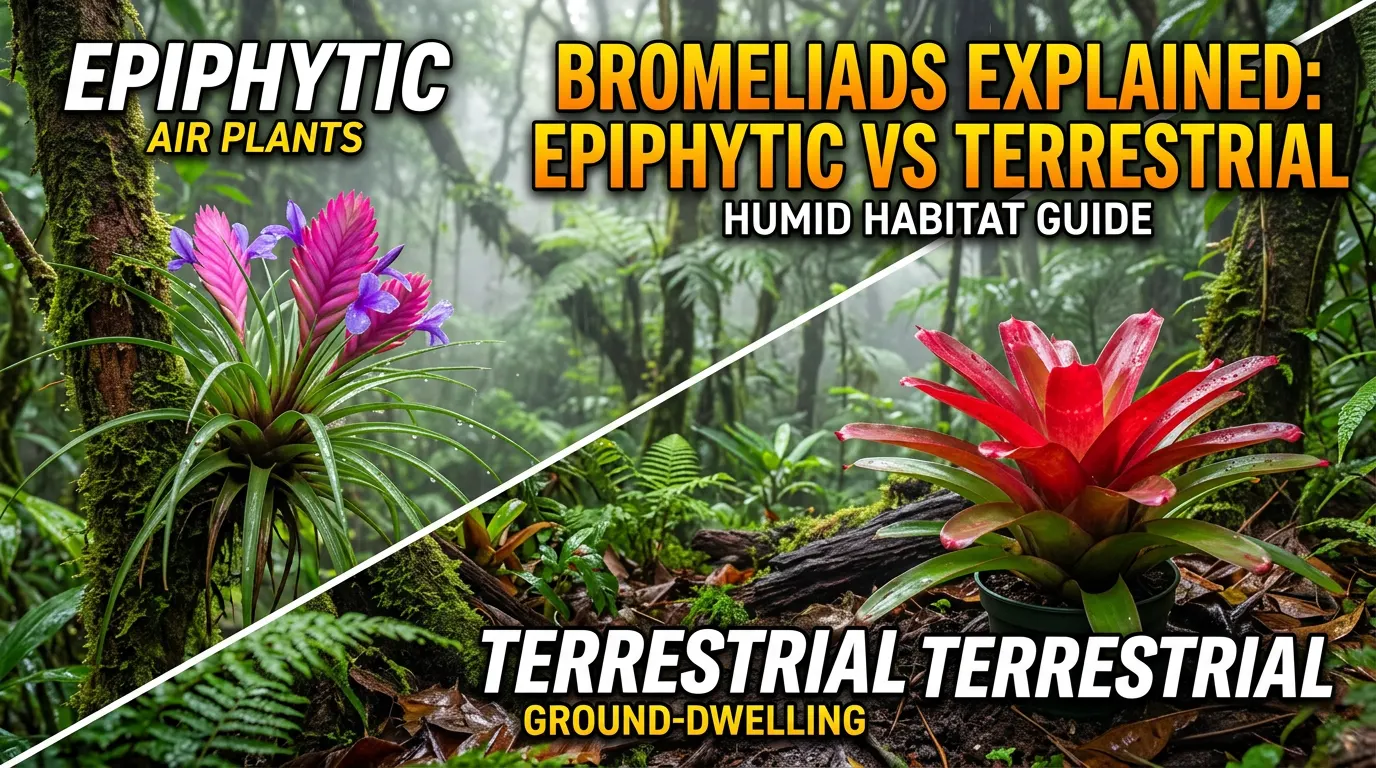Epiphytic vs Terrestrial Bromeliads and Their Humid Habitat