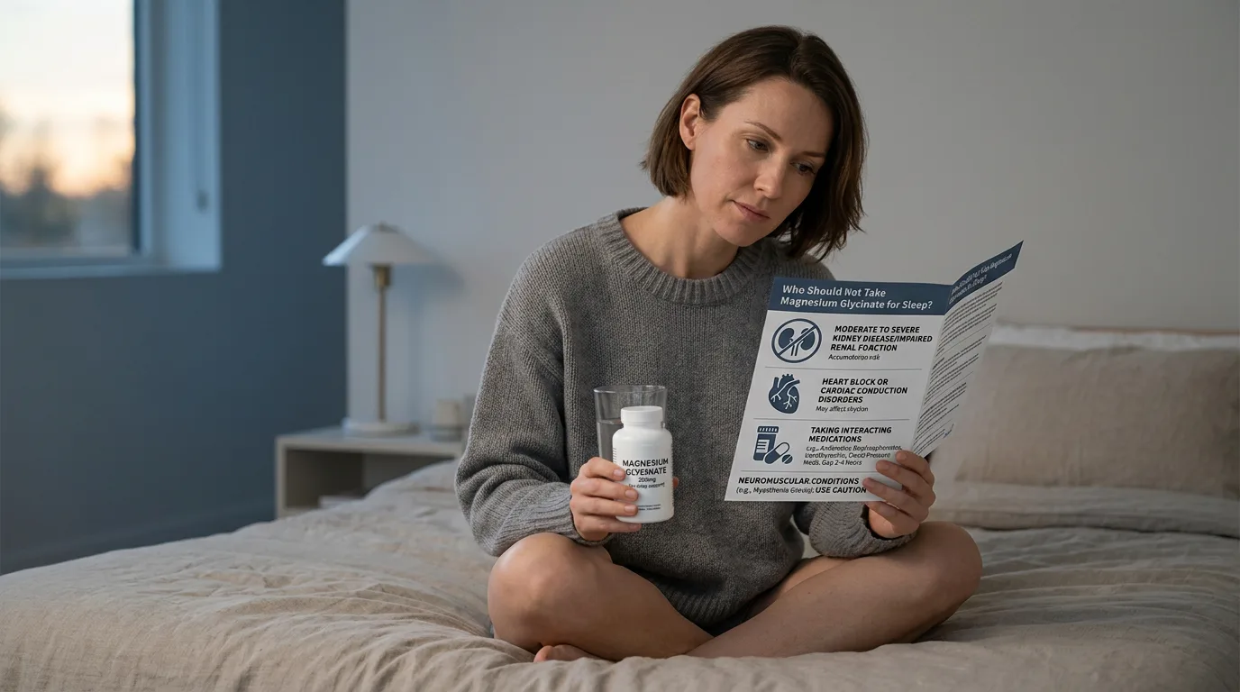 Who Should Not Take Magnesium Glycinate for Sleep? Health Conditions and Contraindications