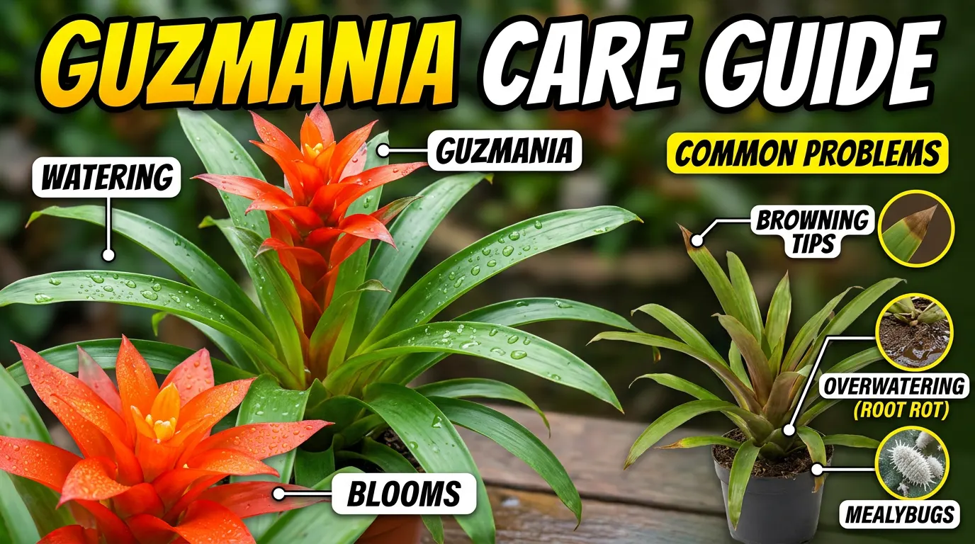 Guzmania Care Guide: Watering, Blooms and Common Problems